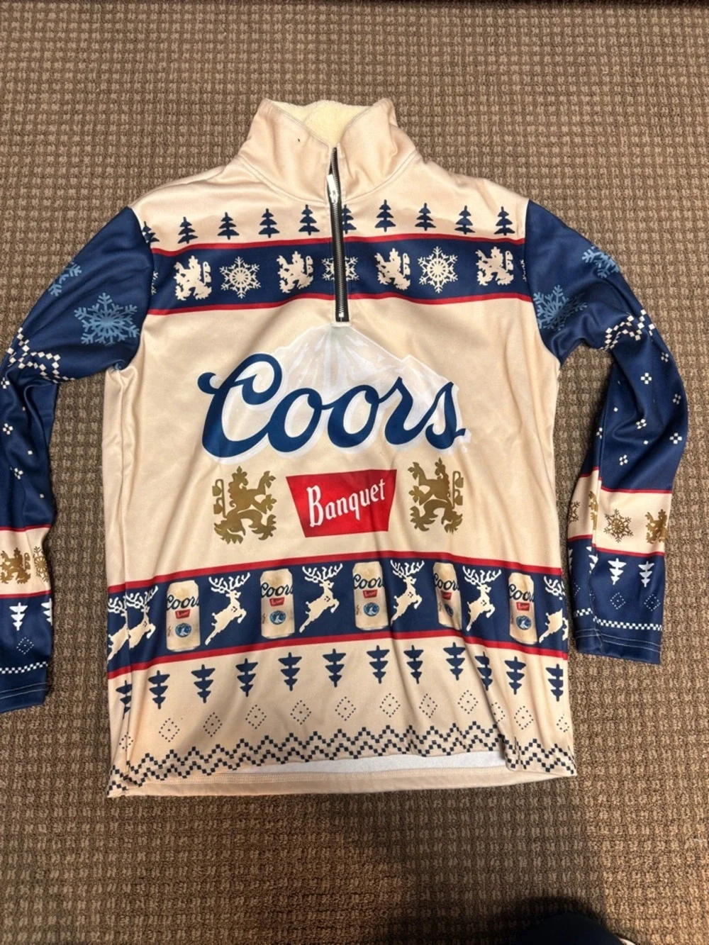 Coors Banquet Ugly Sweater Sweatsuit Set 🍺 Holiday Beer Outfit